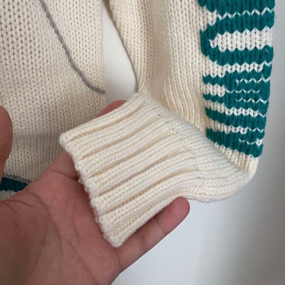 Very Rare Vintage NFL Cliff Engle Sports Football Sweater Size Medium - Picture 9 of 13